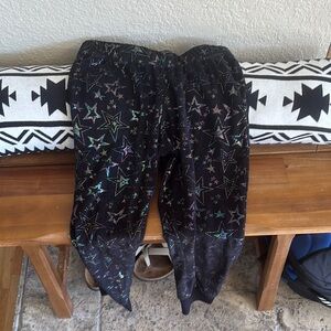Black Star Patterned Pants